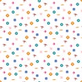 Plane pattern. Seamless airplane background with different types of planes. Vector illustration.